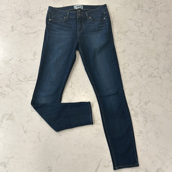 PAIGE Verdugo Ankle Transcend Nottingham Dark Wash Jeans 27 - Picture 14 of 16